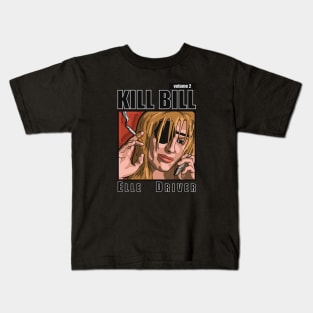 Elle Driver Panel (with Title) (Kill Bill) Kids T-Shirt